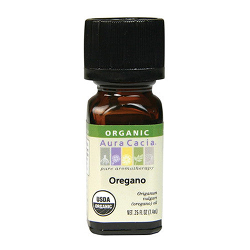 Aura Cacia Aromatherapy 100% Organic Essential Oil, Oregano - 0.25 Oz